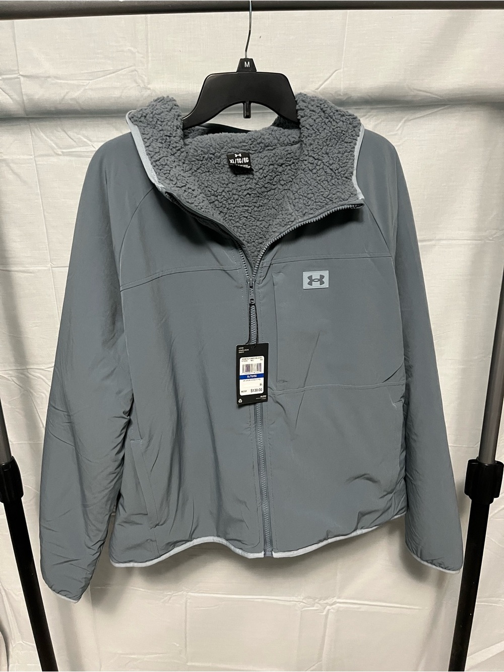 Under Armour Women's Slate Blue Sherpa-Lined Jacket